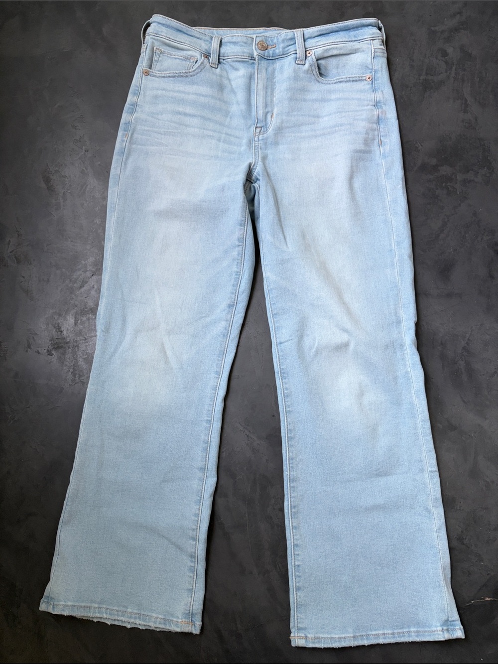American Eagle Next Level Stretch Kick Boot Crop Jeans